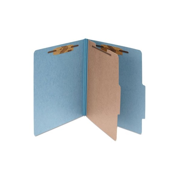 Gbc ACCO, PRESSBOARD CLASSIFICATION FOLDERS, 1 DIVIDER, LETTER SIZE, SKY BLUE, 10PK 15024 - main